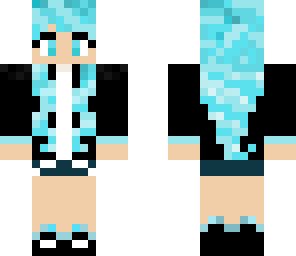 cool blue girl