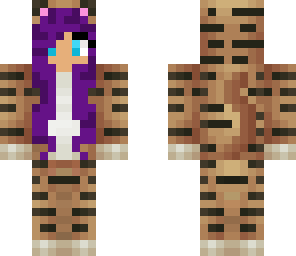 purple haired tiger onesie