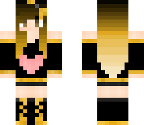 girl black and gold