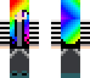 emo rainbow girl