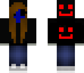 smiley faced eyeless jack girl