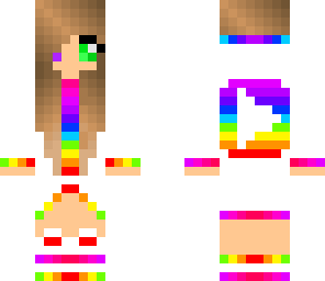 rainbow youtuber in white
