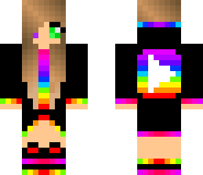 rainbow youtuber in black