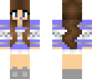 gamer girl purple blue