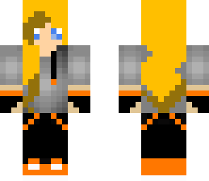 girl gamer orange