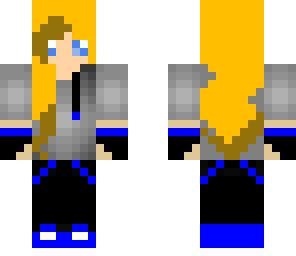 girl gamer blue