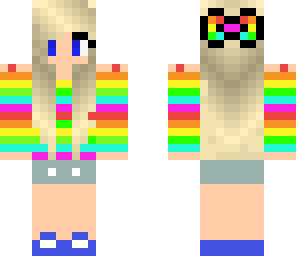 cute rainbow girl