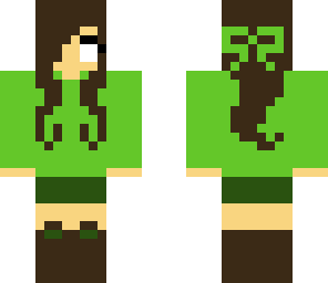 green herobrine girl