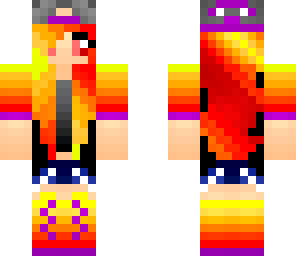 50 likes - fire neon girl