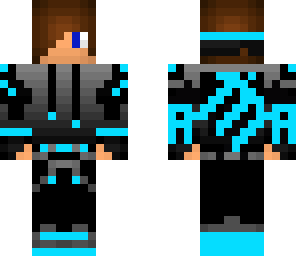 cyan blue monster boy