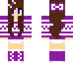 purple sweater girl
