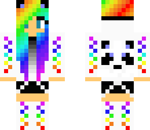 rainbow panda girl