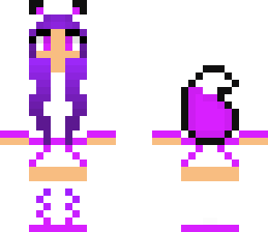 magenta wolf girl
