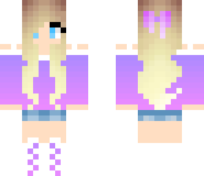 purple ombre girl