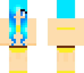girl in yellow swim suit