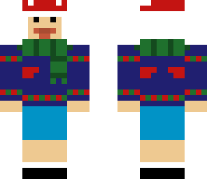 finn the human with winter sweater and hat