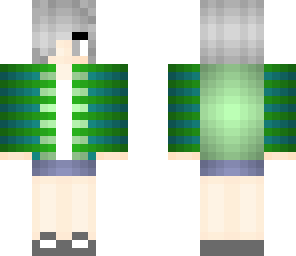 green and blue girl