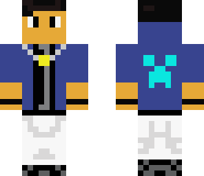 the blue jacket
