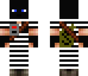 robber with money