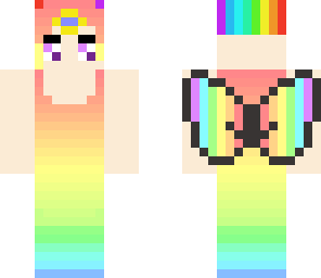 rainbow fairy in a dress