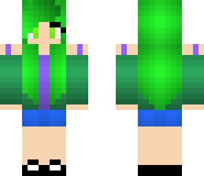 green hair