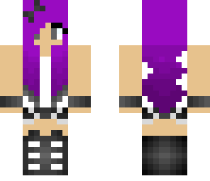 purple cute girl