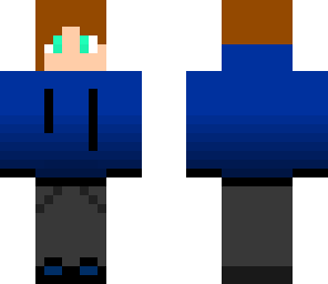 blue hoodie boy