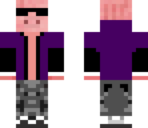 cool purple pig