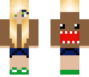 blonde domo gamer girl