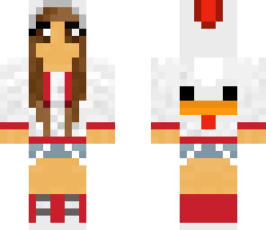 edit of chicken hoodie girl