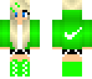 green nike girl