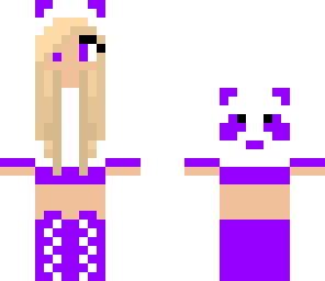purple panda girl
