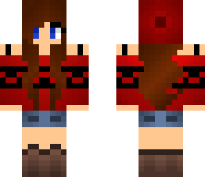 cute girl with red beanie