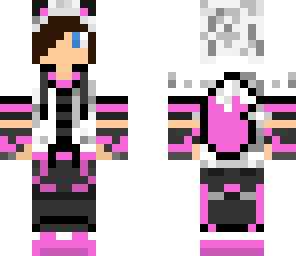 pink wolf hoodie kid