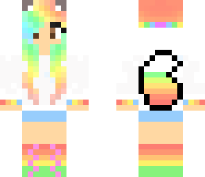 rainbow fox girl