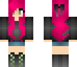 pink haired girl