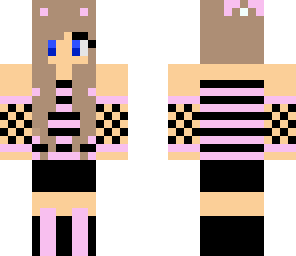 cute pink and black girl