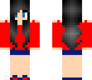 cute red and blue girl
