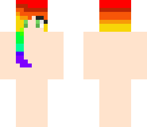 rainbow hair skin base
