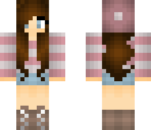 cool beanie striped girl improved