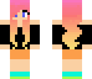 rainbow sunset girl 