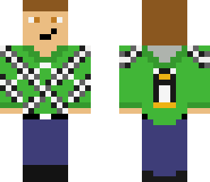 Green Hoodie Guy | Minecraft Skin