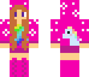 pink unicorn girl