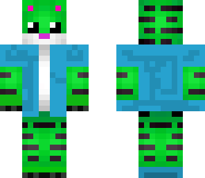 green tiger in blue jecket