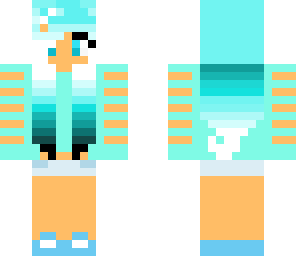 bright aqua clawed sweater w bow