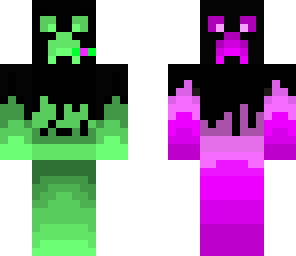 creper pink and green
