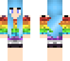 blue hair girl