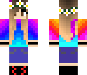 rainbow coat girl