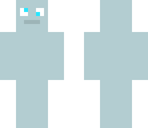 the blue person