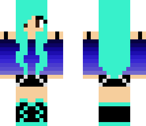 blue emo girl